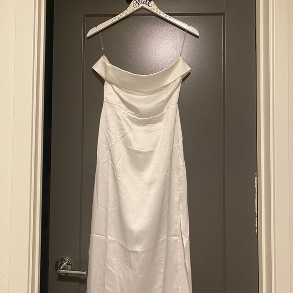 Samantha strapless folder over dress - Picture 2 of 4